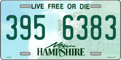 NH license plate 3956383
