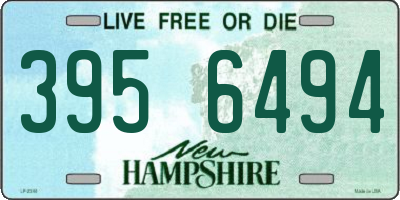 NH license plate 3956494
