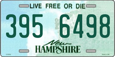 NH license plate 3956498