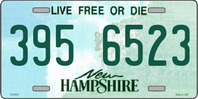 NH license plate 3956523
