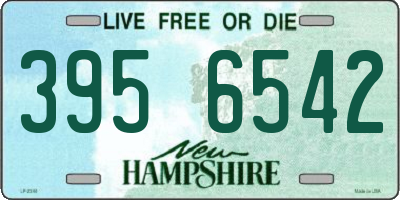 NH license plate 3956542