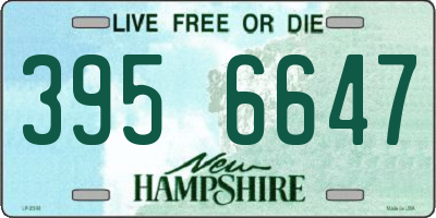 NH license plate 3956647