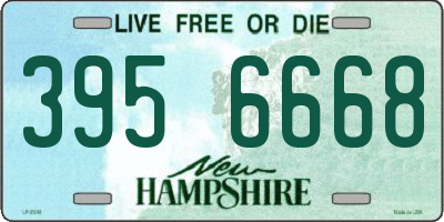 NH license plate 3956668