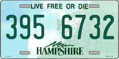 NH license plate 3956732