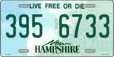 NH license plate 3956733