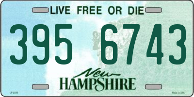 NH license plate 3956743