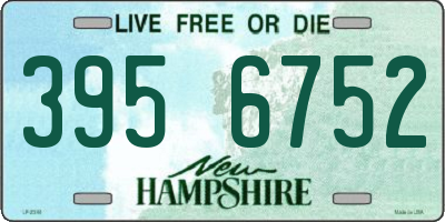NH license plate 3956752