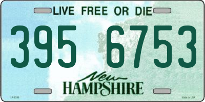 NH license plate 3956753