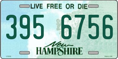 NH license plate 3956756