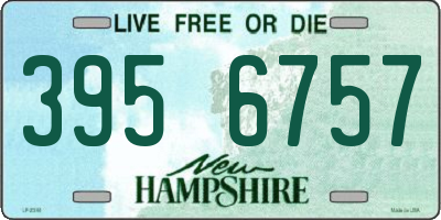 NH license plate 3956757