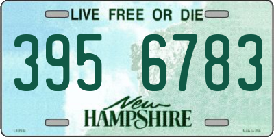 NH license plate 3956783