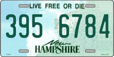 NH license plate 3956784