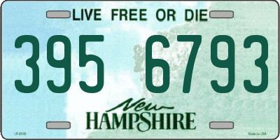NH license plate 3956793