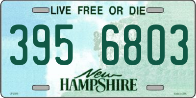NH license plate 3956803