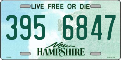 NH license plate 3956847