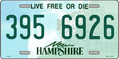 NH license plate 3956926