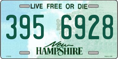 NH license plate 3956928