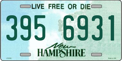 NH license plate 3956931