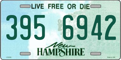 NH license plate 3956942
