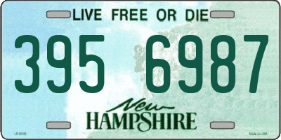 NH license plate 3956987