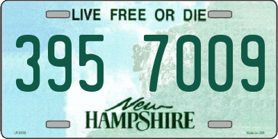 NH license plate 3957009