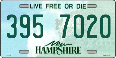 NH license plate 3957020