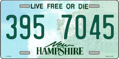 NH license plate 3957045