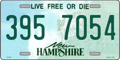 NH license plate 3957054