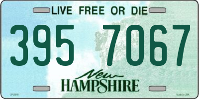 NH license plate 3957067