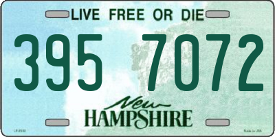 NH license plate 3957072