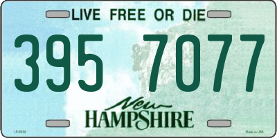 NH license plate 3957077