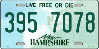 NH license plate 3957078