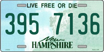 NH license plate 3957136