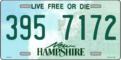 NH license plate 3957172