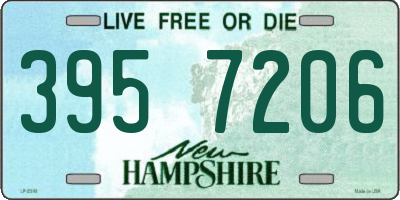 NH license plate 3957206