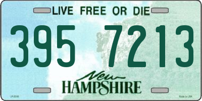 NH license plate 3957213