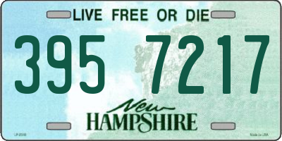 NH license plate 3957217