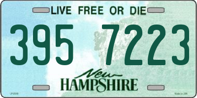 NH license plate 3957223