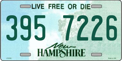 NH license plate 3957226