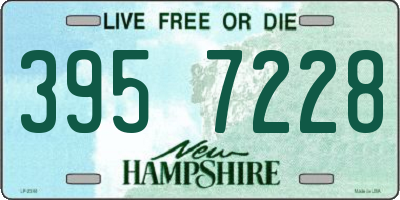 NH license plate 3957228
