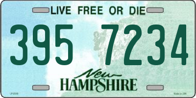 NH license plate 3957234