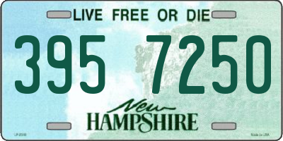NH license plate 3957250