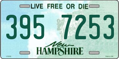 NH license plate 3957253