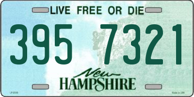 NH license plate 3957321