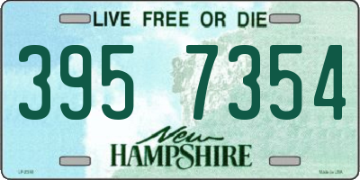 NH license plate 3957354