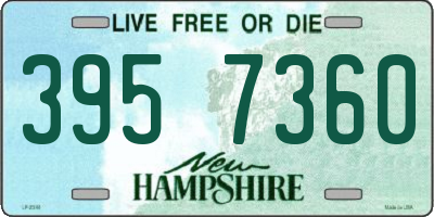NH license plate 3957360