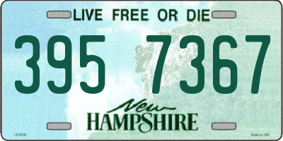 NH license plate 3957367