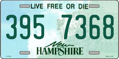 NH license plate 3957368