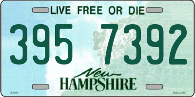 NH license plate 3957392