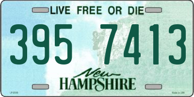 NH license plate 3957413